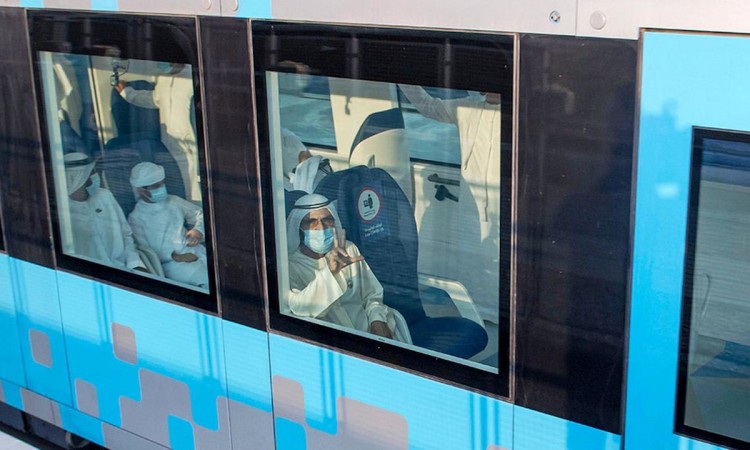 Sheikh Mohammed inaugurates Dubai Metro Route 2020 project expo 2020 site